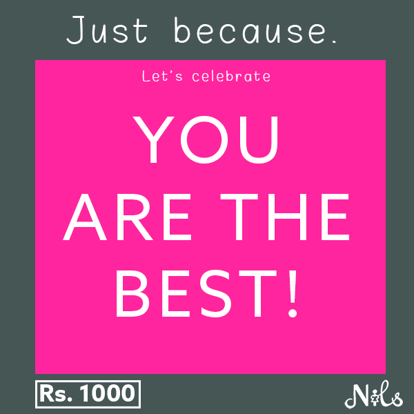 NILS YOU ARE THE BEST GIFT VOUCHER - 1000 - Clothing & Fashion - in Sri Lanka